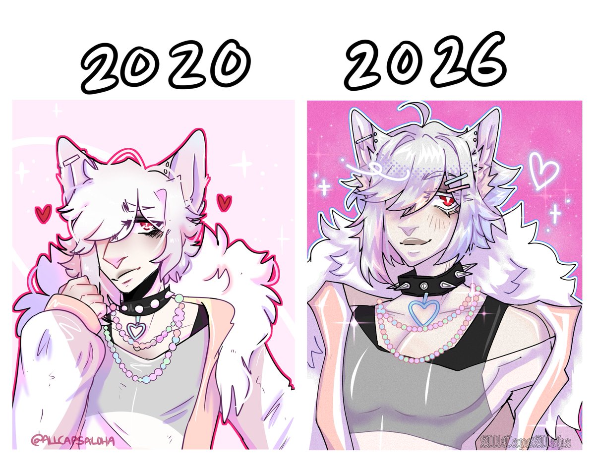 AllCapsAloha's tweet photo. Heres the side bt side from the original piece 💀

#improvement #darlingdainty #cs #dainty #oc https://t.co/oIL5hruKeo