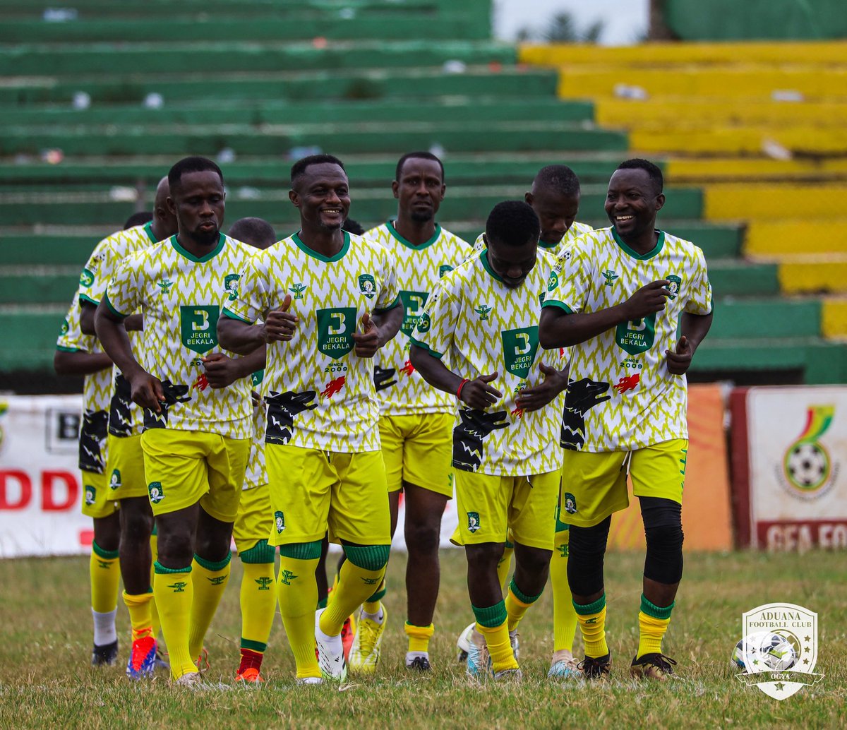 Aduana_fc's tweet photo. The old players are getting ready for kick-off as anticipation builds at NAB 1! π₯β½π
|| #Ogya || #AduanaFC π₯π https://t.co/uROgB6MwcK