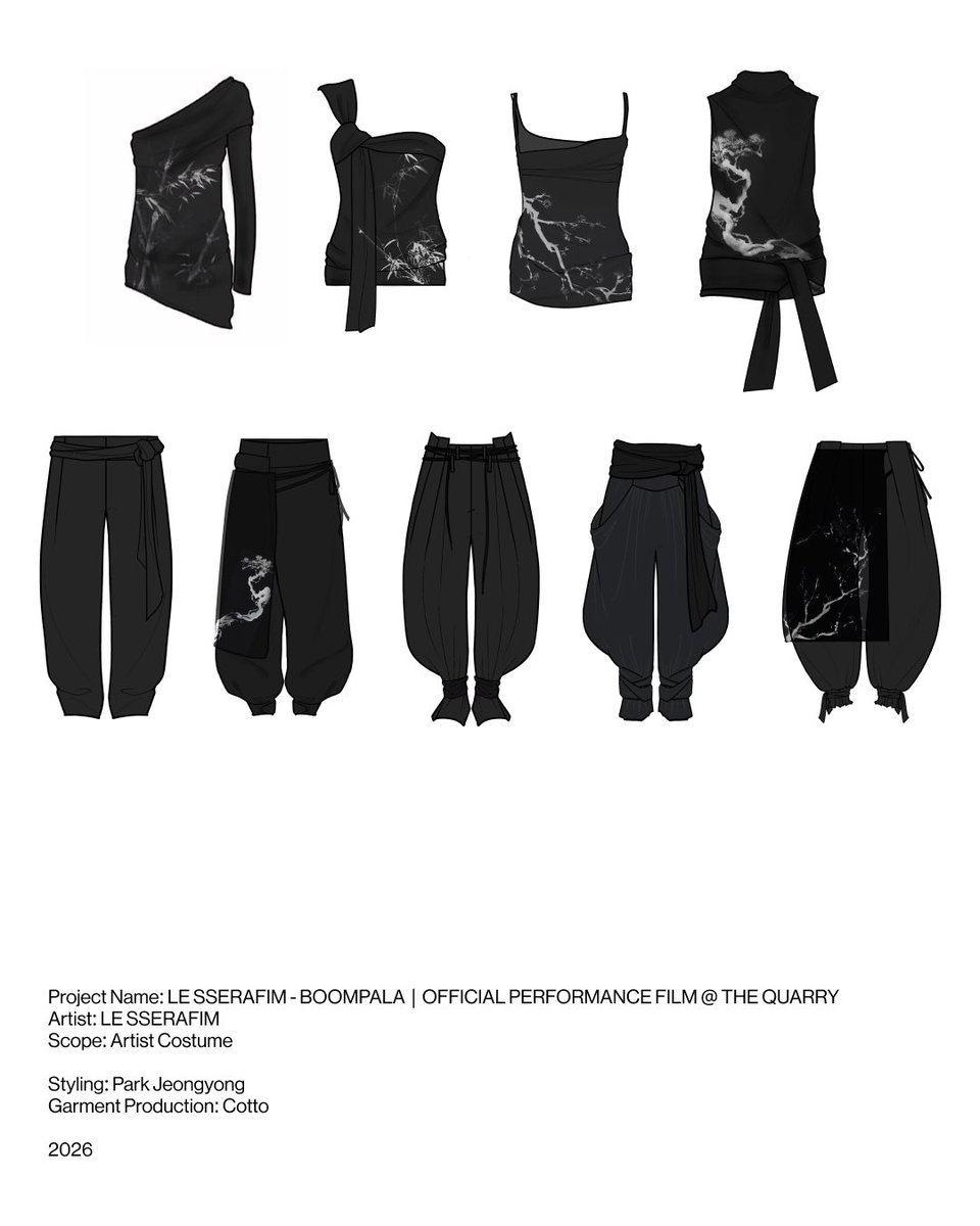 cottohaus's tweet photo. Project Name: LE SSERAFIM - BOOMPALA | OFFICIAL PERFORMANCE FILM @ THE QUARRY
Artist: LE SSERAFIM @le_sserafim 
Scope: Artist Costume

Styling: Park Jeongyong @yyoneeee 
Garment Production: Cotto @cotto_haus 
@itskanmin @gpwldrla 

2026 https://t.co/7iXIpbsLFQ
