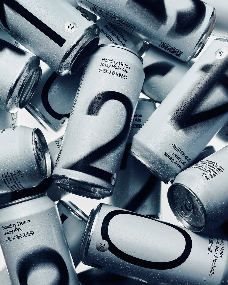 PENTAWARDS's tweet photo. Leo Design's #packagingdesign for The Holiday Detox Pack reimagines the familiar six-pack as a guided experience - encouraging you to drink more to drink less through design and typography as tools for behavioural change. #DailyDesignInspiration https://t.co/A2EjZ8pboR
