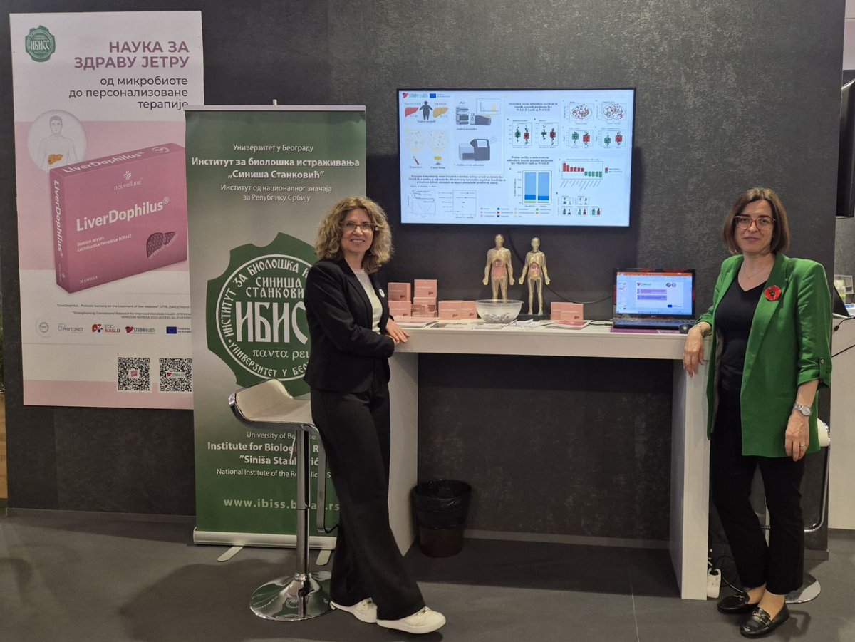 STRIMHealth's tweet photo. The STRIMHealth team presented how multiomics, AI, and microbiota research are advancing personalized approaches for Metabolic dysfunction-associated steatotic liver disease at the 68th International Technical Fair, including the probiotic LiverDophilus®.
#STRIMHealth #IBISS https://t.co/aX5dkDgKhp