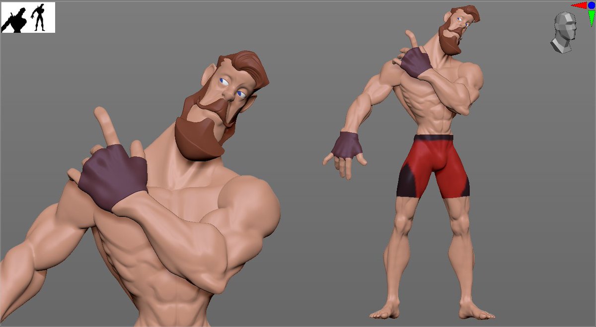 Maxba_co's tweet photo. Wip 2 : starting posing and after I will polish

#Zbrush #CharacterDesign #3dart #HandPainted #stylized #CharacterArt #3D #GameArt https://t.co/5pw6uCrfTw