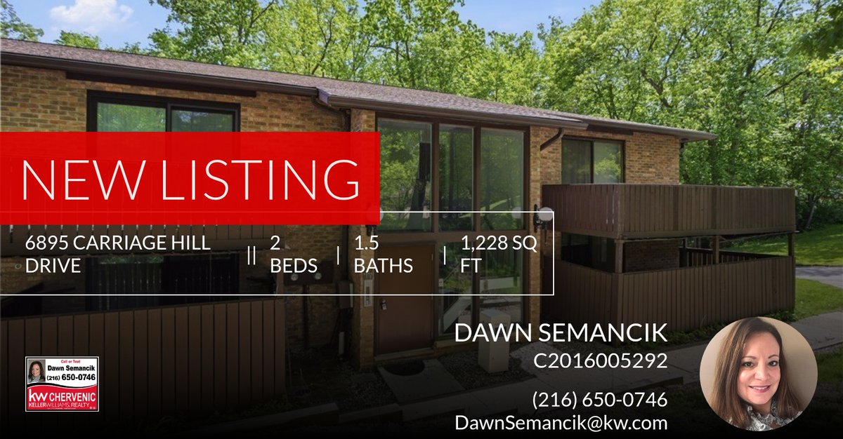 DawnASemancik's tweet photo. 📍 New Listing 📍 Take a look at this fantastic new property that just hit the market located at 6895 Carriage Hill Drive in Brecksville. Reach out here or at (216) 650-0746 for more information https://t.co/f2mHgufMNB https://t.co/9n3FgtiPp6