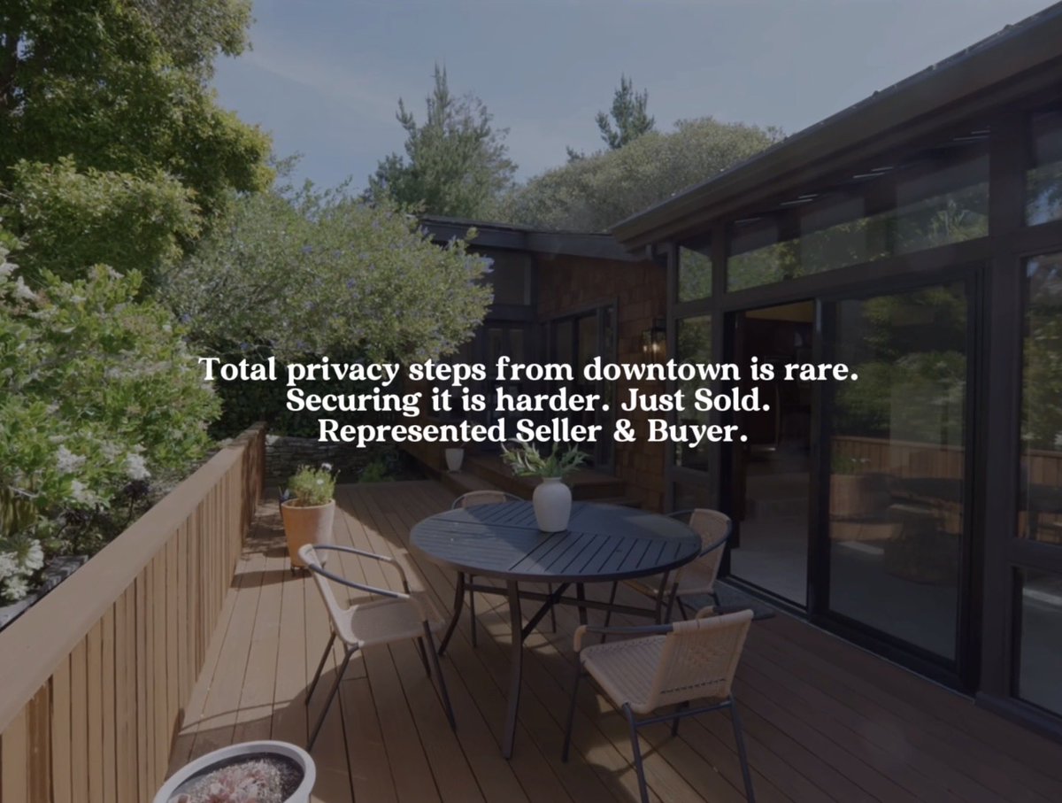 RyanMelcherRE's tweet photo. JUST SOLD | Represented Seller &amp; Buyer
Properties with this much soul rarely trade hands. 🗝️

Cheers to the new owners and the next chapter for this beautiful space! 🥂

#realestate #carmel #carmelbythesea #luxuryliving #dreamhome https://t.co/IIvH8qBuc0