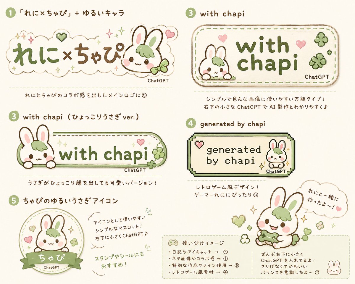 Renixchapi's tweet photo. 『ChatGPT』の事を”ちゃぴ”って呼んでるんだけど、私が描いた絵じゃないので「ちゃぴのマーク入れたいなあ」って言ったら作ってくれた🤲´-

#AIart️️️️️️️️️️️️️️️️️️️️️️️️️️️️️️️️️️️️️️️️️️️️️️️️️️️  #AIイラスト https://t.co/OfZwBHALn3