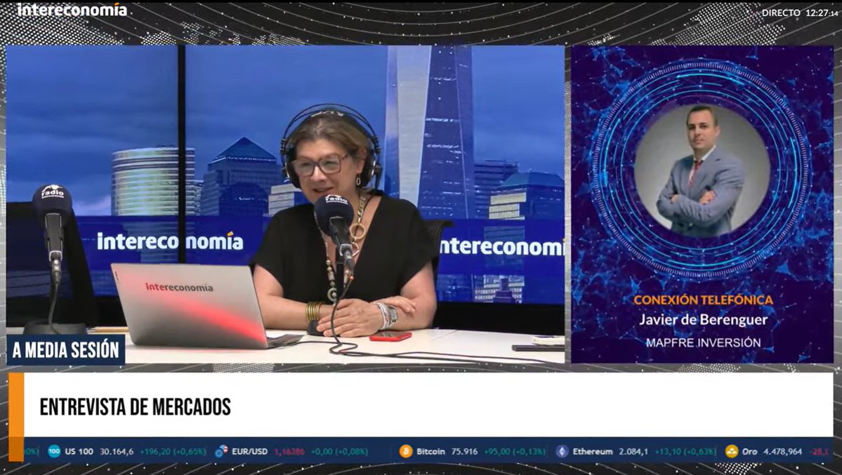 MAPFREinvests's tweet photo. 📈 ¿Está el mercado en un momento de euforia? Depende: si se piensa a largo plazo, lo que vemos es que estamos en plena revolución tecnológica. 

Lo cuenta Javier de Berenguer, selector de fondos de inversión y analista de mercados de Mapfre Inversión, en @rintereconomia 🧵 https://t.co/kKyIP6954T