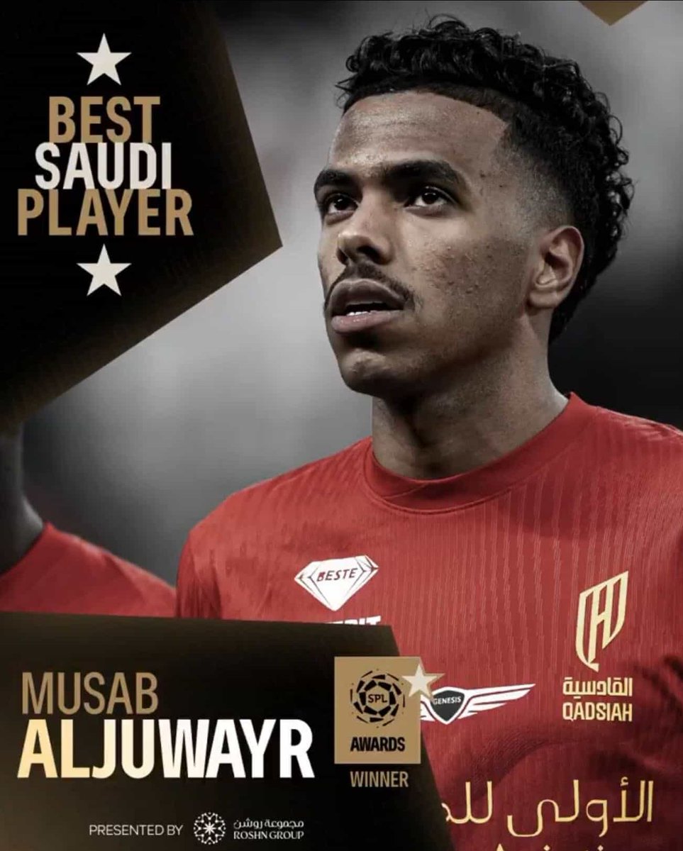RudyGaletti's tweet photo. 🚨🏆 Musab Al Juwayr confirmed himself as one of the brightest young midfielders after winning the "Best Saudi Player of the Season" award with Al Qadsiah.

Musab also ranked alongside names like Nico Paz &amp; Rayan Cherki among the best U22 AMs worldwide ▶️ https://t.co/Xf4YHi5Zlo https://t.co/peIIj17x3p