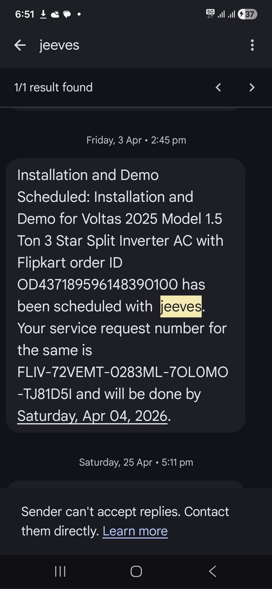 riturkumar's tweet photo. @myvoltas Attaching Jeeves (Flipkart) service details  their service centre email showing issue with PCB, message email from Jeeves Area manager Mr Nand, that email with all technical details are sent to Voltas asking for Brand support on PCB replacement for indoor unit. https://t.co/0ysMzEGqlw