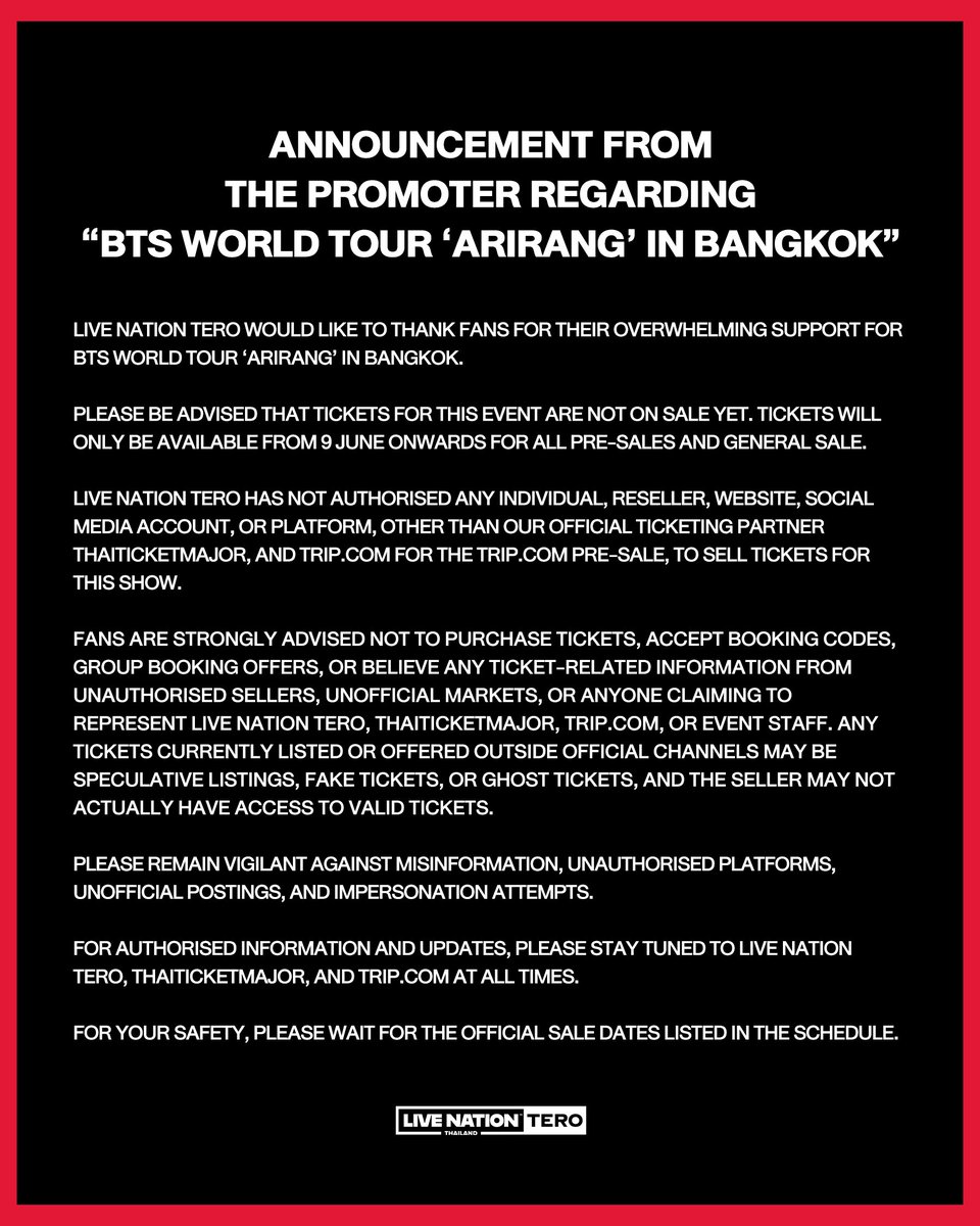 Live Nation Tero tweet media