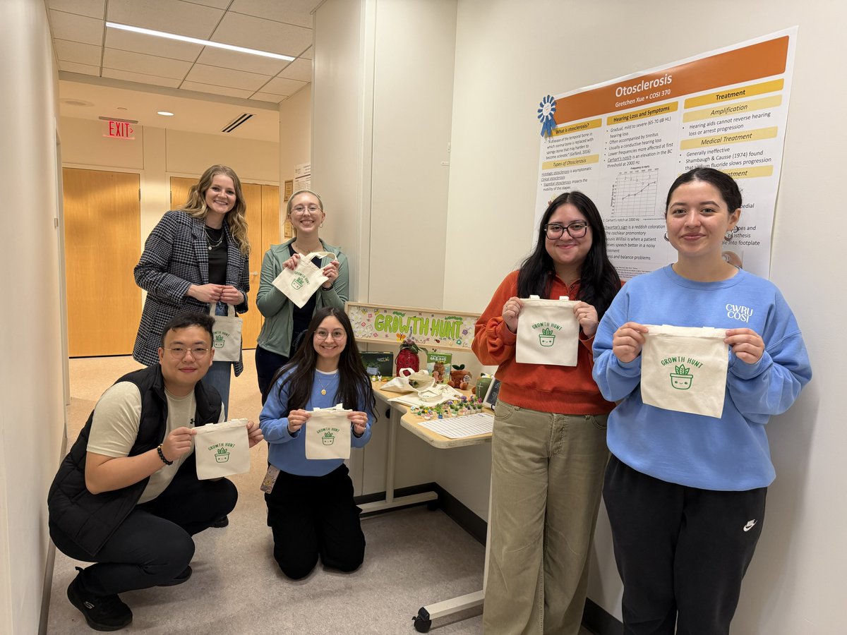 CWRUpsychsci's tweet photo. The Growth Hunt is co-sponsored by Comm. Sci. and Disorders Bilingüe Suite (founded &amp; directed by PhD student Cassandra Lopez) &amp; Nat'l Student Speech-Language-Hearing Assoc. Chapter. Students search for plants while reflecting on opportunities they embraced and the growth to come https://t.co/8F38Wq1gpq
