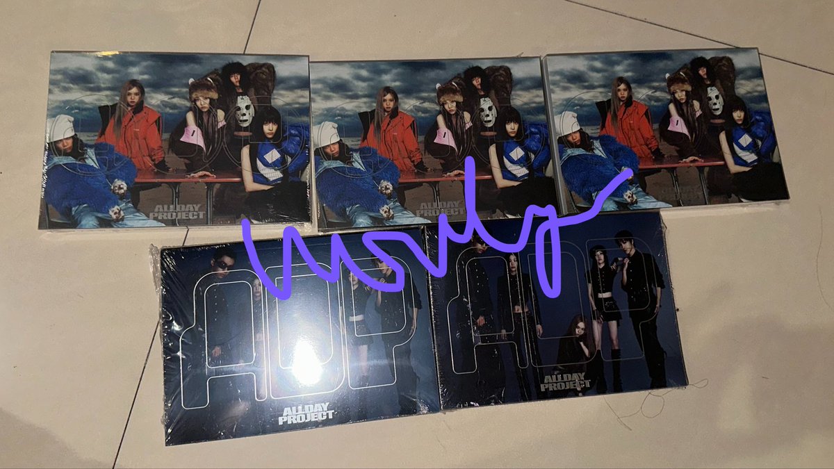 wonlyouu's tweet photo. WTS / Want To Sell

Album sealed The 1st Album 
ALLDAY PROJECT 
— DAY Ver 
— ONE Ver

Rp100k/each

✅ready kamar
❌adm 🍊 &amp; packing
📍tgr https://t.co/TgasRKpA3i