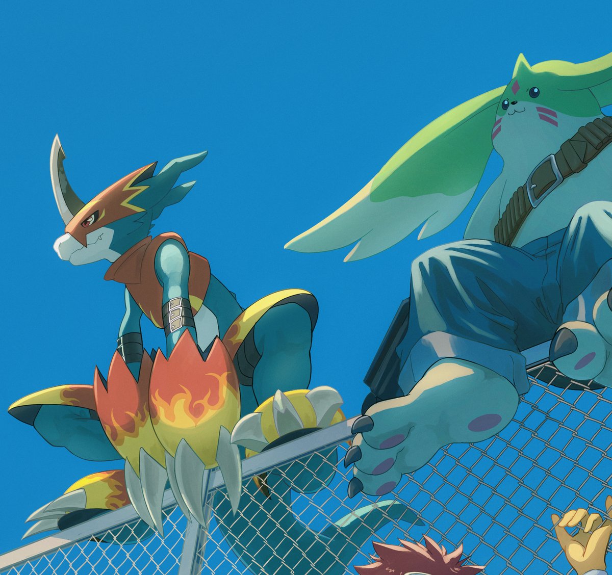 kubota_keita's tweet photo. キャラ拡大。
デジモンハリケーンに限らず当時の”劇場版のキャラデザ”ってかっこよくてワクワクしましたねー。
ハリケーンはテレビ放送版よりも先行して制作されていたそうで、随所に映画の中だけの独特の表現が感じられるのが良い・・・。 https://t.co/vZnrMTeBkm