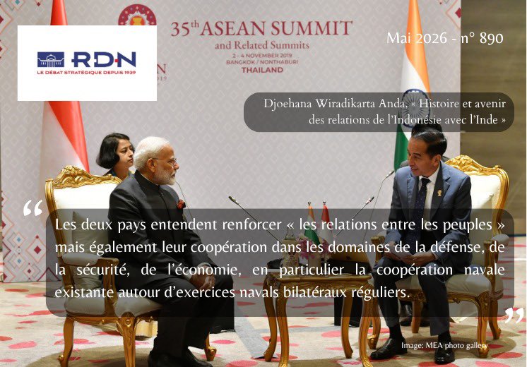 Defnat's tweet photo. « Histoire et avenir des relations de l’Indonésie avec l’Inde » écrit par Anda Djoehana Wiradikarta, à retrouver dans notre RDN de mai https://t.co/jSvTMWUghv https://t.co/IYn9n2cVTm