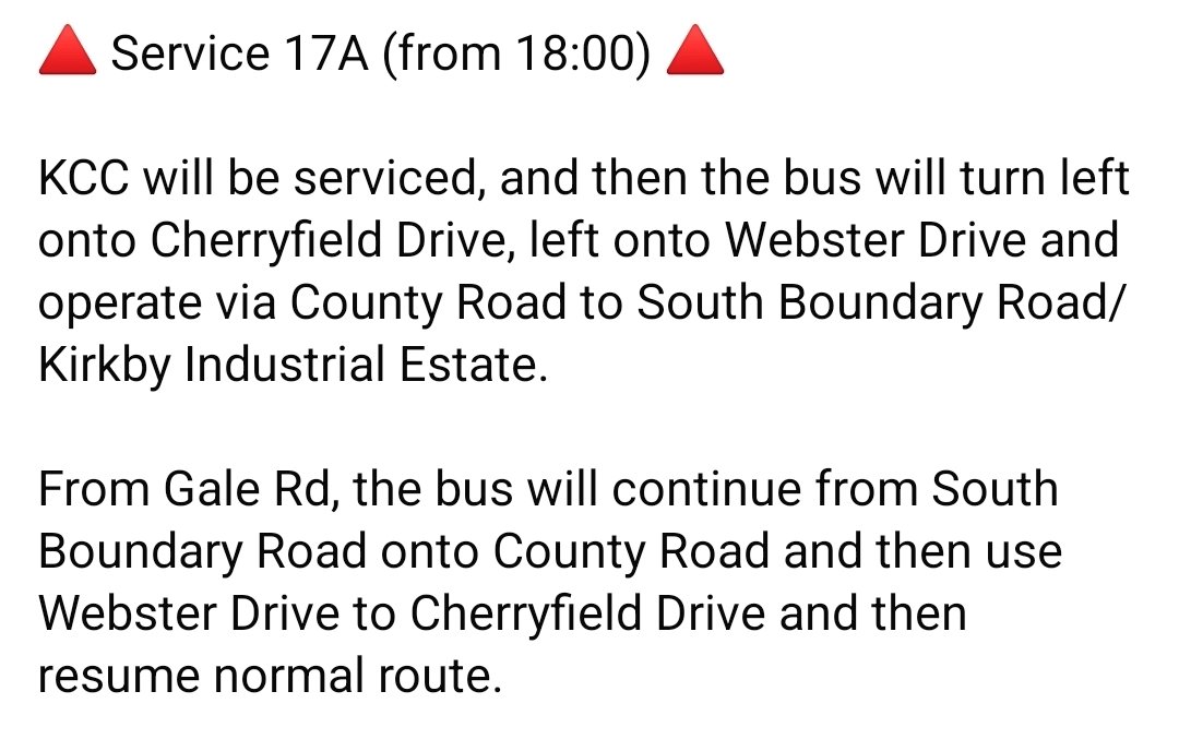 DavidForCherryF's tweet photo. 📣 BUS/Travel Update 🚌

I have been informed by Stagecoach that, due to a reported increase in antisocial behaviour and criminal damage over the last month, certain services will be reduced to ensure the safety of passengers and staff.

#Kirkby #Merseytravel #Stagecoach #Bus https://t.co/PnftBuj3XQ