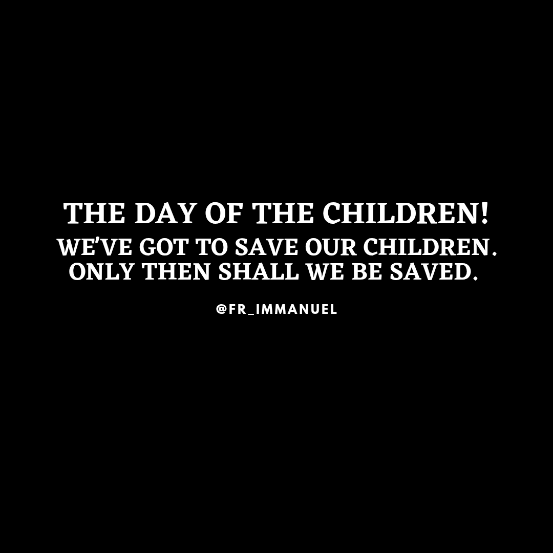 fr_immanuel's tweet photo. We've got to save our Children...
Only then shall we be saved!
.
.
.
#surepriest #fadaiscoming #Nigeria #childrensday #digitalpulpit https://t.co/OnH5rj9kmU