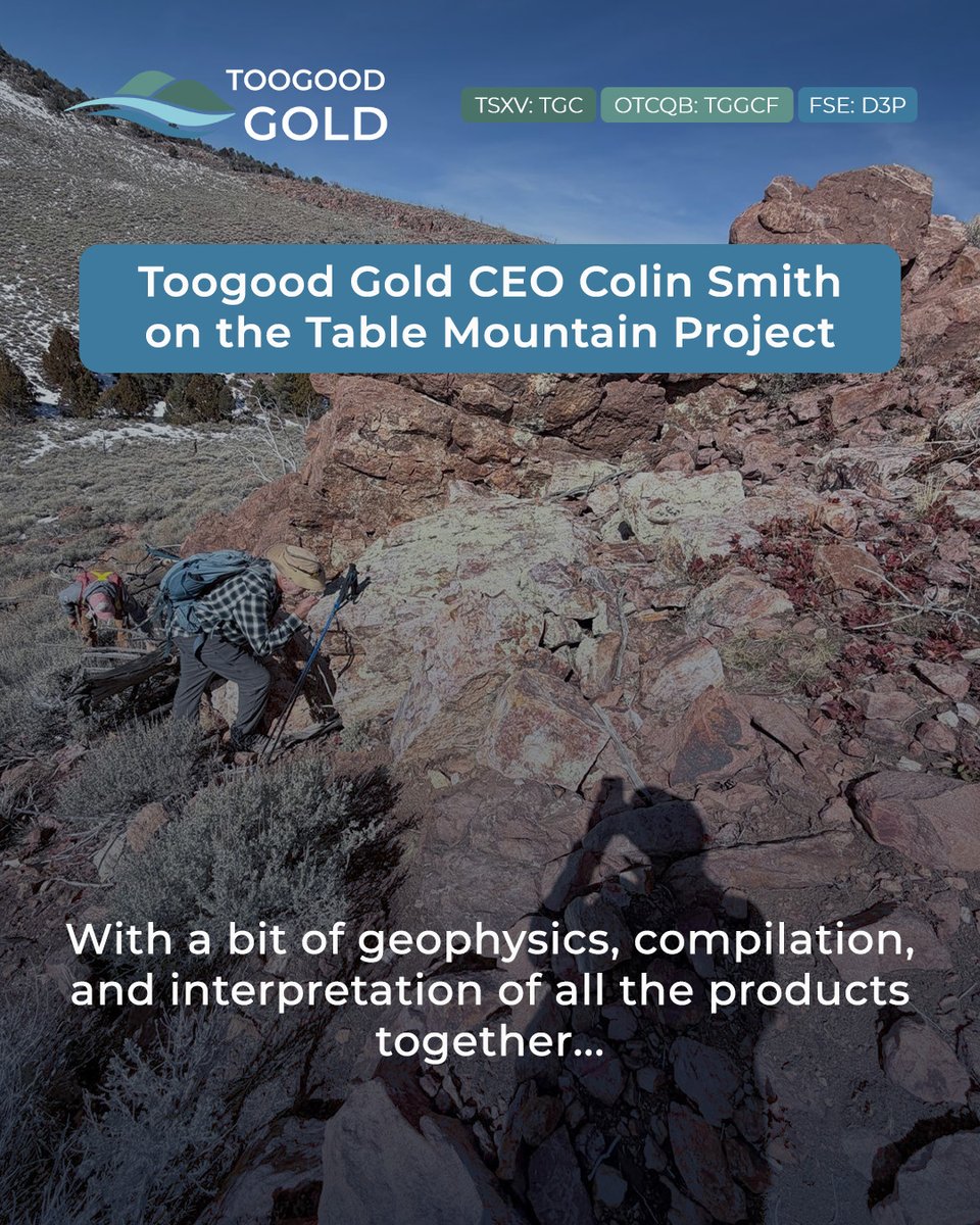 ToogoodGold's tweet photo. Earlier this quarter, we secured a binding Letter of Intent to acquire the Table Mountain Project in Nevada. In an interview on Crux Investor, CEO Colin Smith discussed plans for the property.

Watch: https://t.co/0AtUj1choP

🇨🇦 #TSXV: $TGC.V 🇺🇸 #OTCQB: #TGGCF 🇩🇪 #FSE: #D3P https://t.co/n5k1LbxoUu