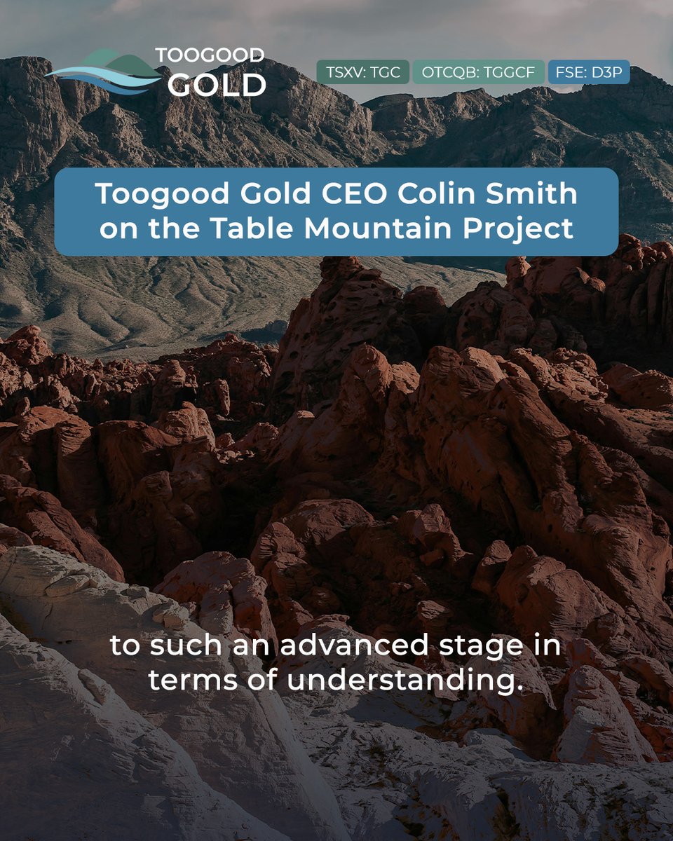 ToogoodGold's tweet photo. Earlier this quarter, we secured a binding Letter of Intent to acquire the Table Mountain Project in Nevada. In an interview on Crux Investor, CEO Colin Smith discussed plans for the property.

Watch: https://t.co/0AtUj1choP

🇨🇦 #TSXV: $TGC.V 🇺🇸 #OTCQB: #TGGCF 🇩🇪 #FSE: #D3P https://t.co/n5k1LbxoUu