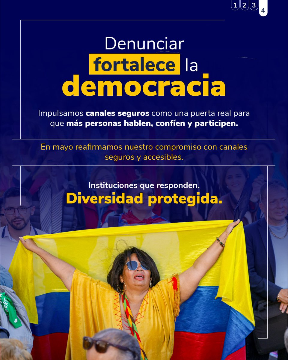 STransparencia's tweet photo. La lucha contra la corrupción también se construye con enfoque de género e inclusión. 🤝🏽👩🏻‍🤝‍👩🏽🏳️‍🌈

Fortalecer canales seguros y accesibles permite que más personas denuncien sin miedo, sin barreras y con garantías. 📢✨

Denunciar también fortalece la democracia. 🇨🇴 https://t.co/23fzWrZ7h6