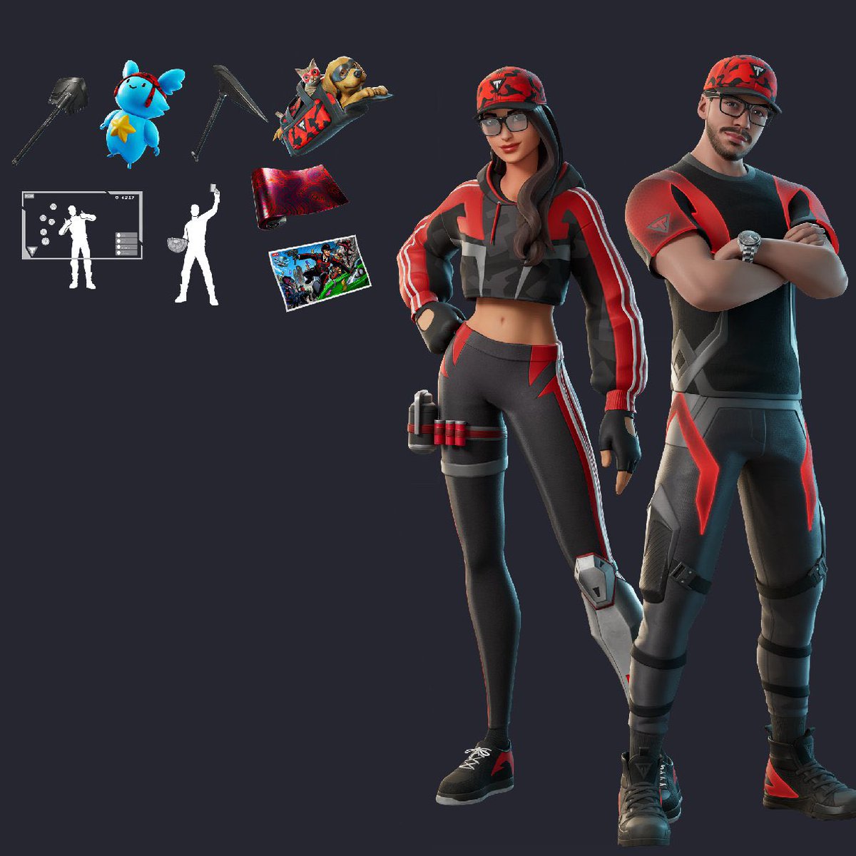 Redway Ruby FORTNITE TYPICAL GAMER SKIN! CONTENT CREATORS STREAMERS GOT IT EARLY ...