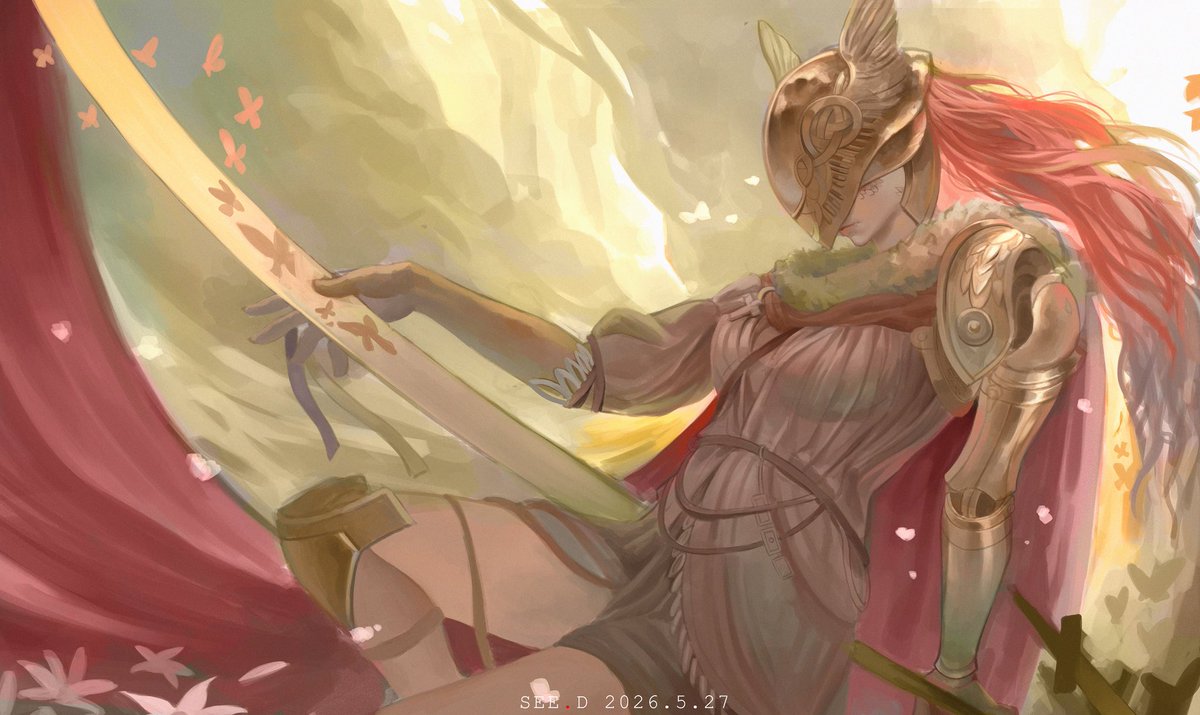 Zzzzzzaact's tweet photo. #Malenia #Eldenring 同人插画 https://t.co/wYJxE33vup