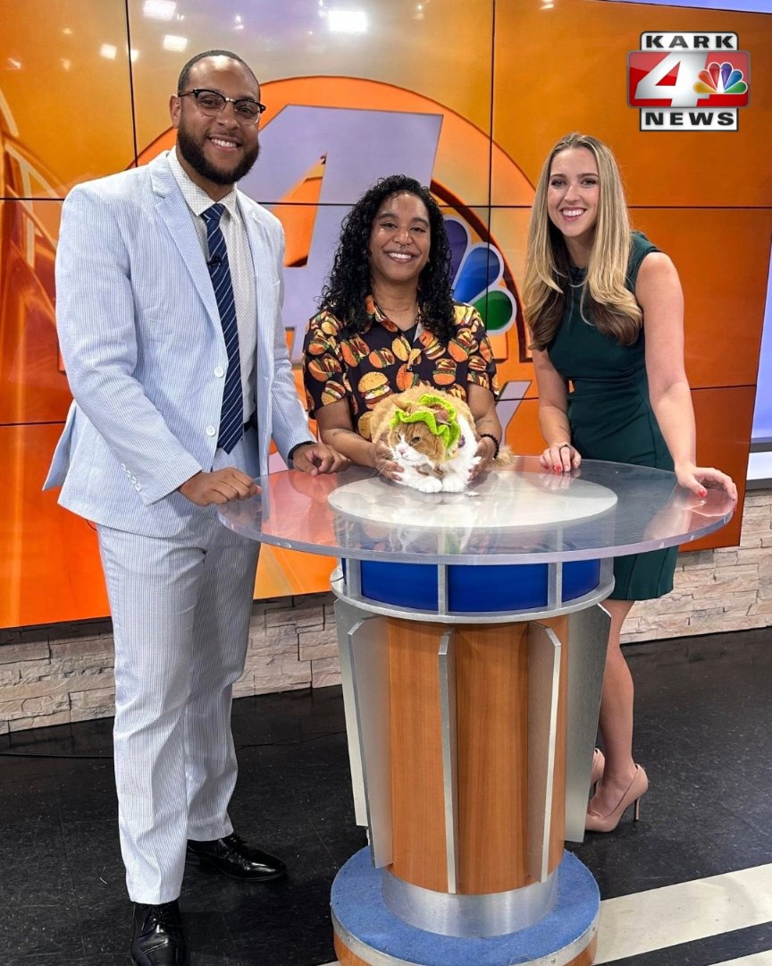 CheddarBigBooty's tweet photo. Cheddar joins the studio crew as the wackiest name winner in the nation. Cheeseburger shirt required. https://t.co/z92H5SzmPT