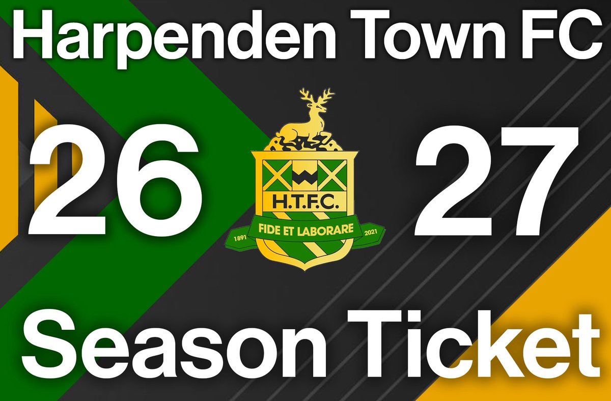 Harpenden_Town's tweet photo. Season tickets are selling fast… and this season we’ve taken things even further.

Your season ticket now gives you access to ALL home games for our Men’s 1st Team, Women’s 1st Team and Development Team throughout the season.

We’re also delighted to announce new season ticket partnerships with businesses across Harpenden, offering exclusive discounts and offers when you show your card.

More football, more value, more support for the local community.