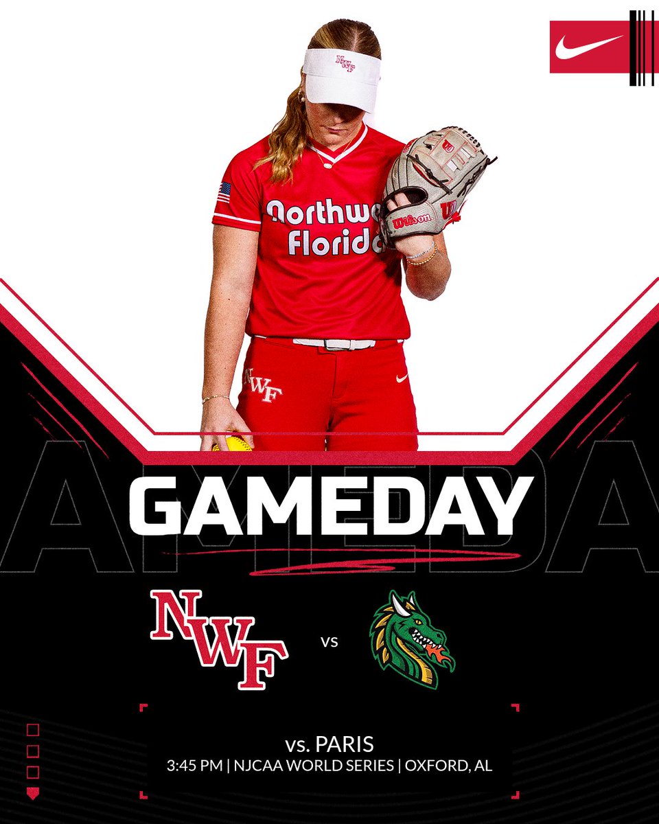 NWFRaiders_SB's tweet photo. Day 2 in Oxford!

 🏆 NJCAA World Series 3rd Round
🆚 #7 Paris 
📍 Oxford, AL
⏰ 3:45 p.m. (CDT)
🖥️ https://t.co/40HHi7FPGs
📊 https://t.co/oW1anPWu0K

#SoundTheSiren https://t.co/KW7G3jxN6s