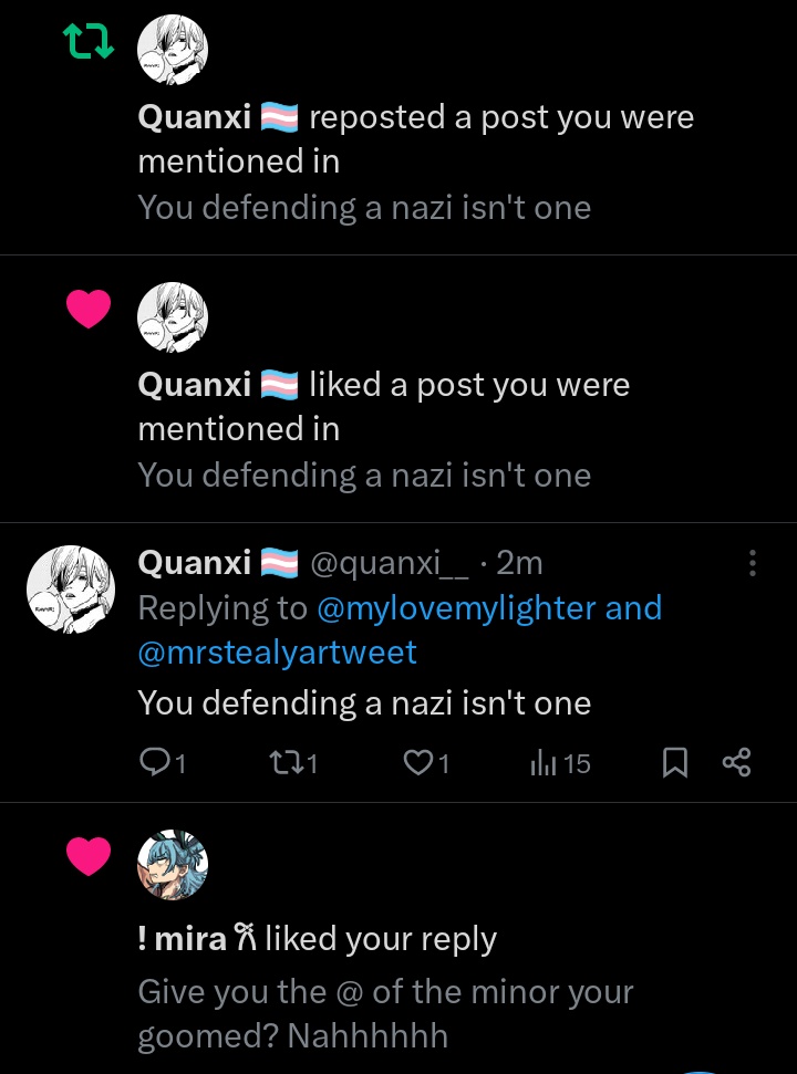 wiiiihp's tweet photo. @QuanxiBLACKED @Hoodniggab58701 Yeah man the quanxi account with the same age as you who acts like you and is also into raceplay is not you   Sure   you're not even trying a little bit bro https://t.co/D2YyBw2dPn