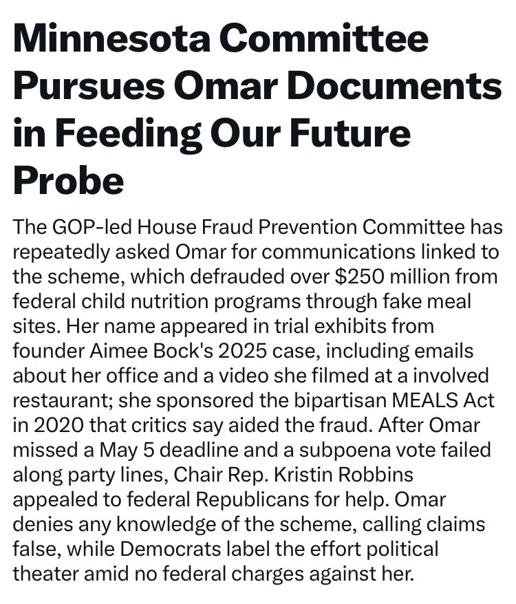 CreasonJana's tweet photo. .@Ilhan Omar … this hasn’t aged well!

You claim that the country you escaped is much better than the country you sought refuge in and thrived in … taking advantage of our legal system and claiming that ‘No One is Above the Law’!

All while YOU @IlhanMN are REFUSING to comply with the law!