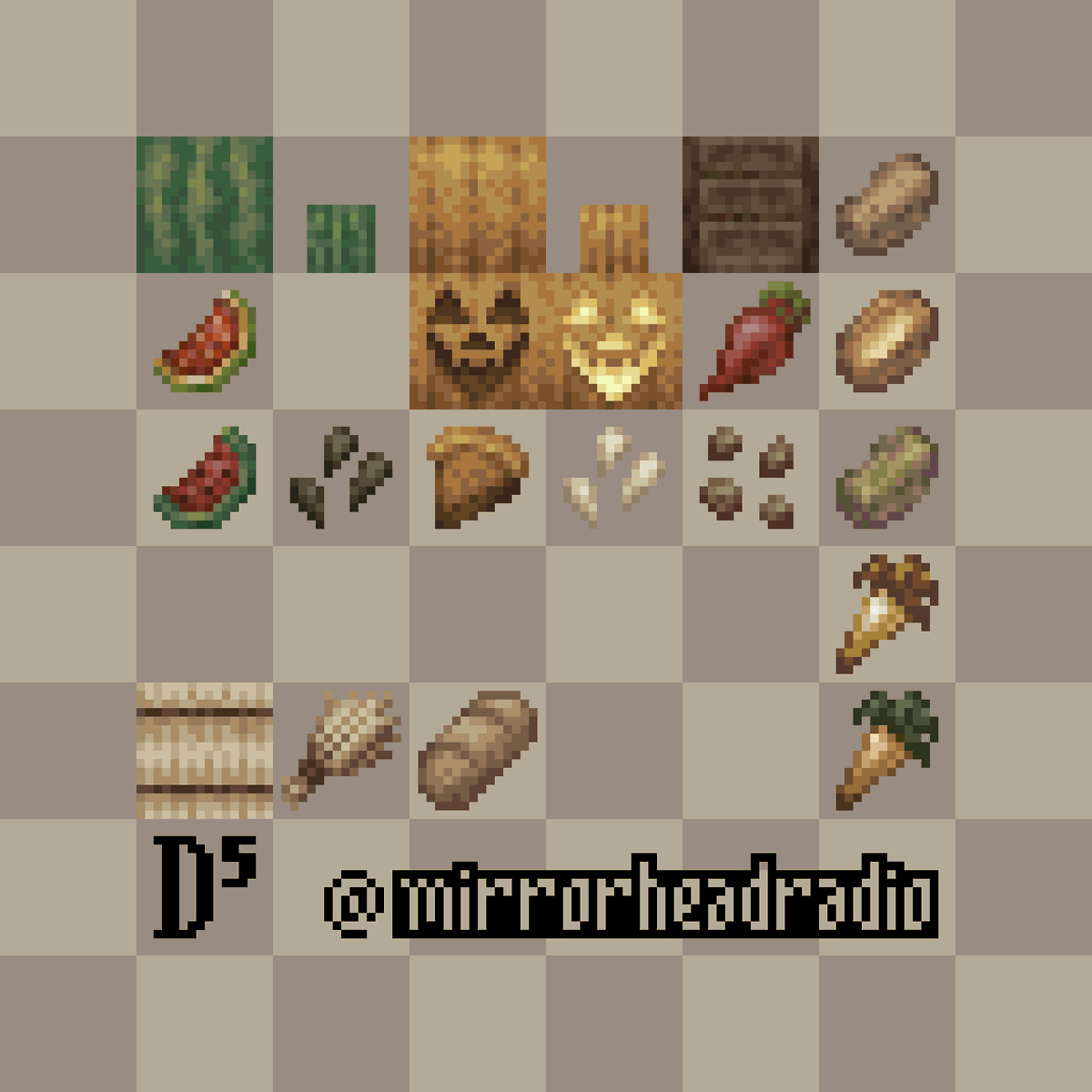 mirrorheadradio's tweet photo. harvest season! see you in june!

#minecraft #pixelart #texturepack #resourcepack https://t.co/Jz5NTXWS1Q