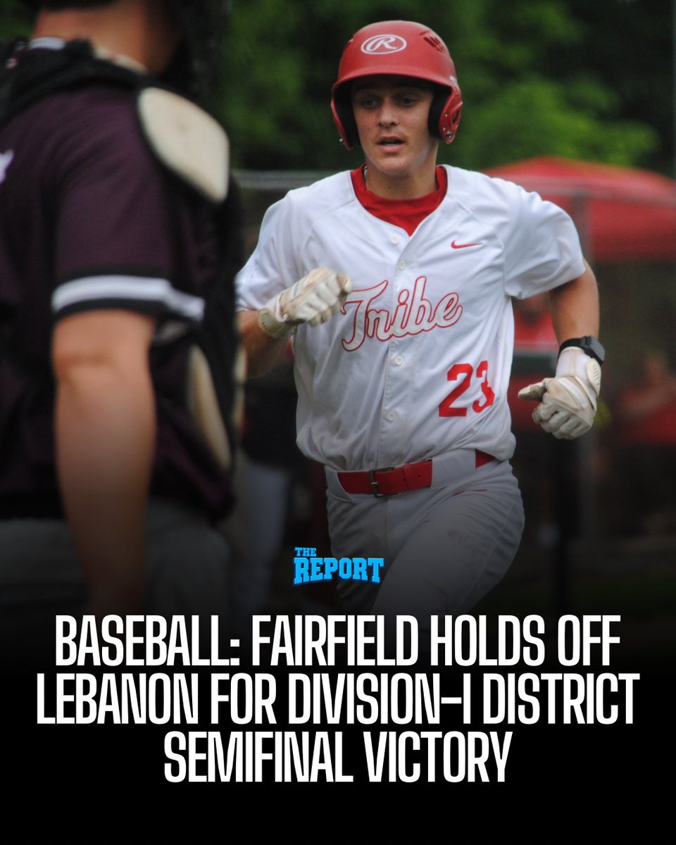 TheReportOhio's tweet photo. Baseball: Fairfield holds off Lebanon for D-I district semifinal victory https://t.co/mMVTsNSH5M https://t.co/qS2NYjrGv9