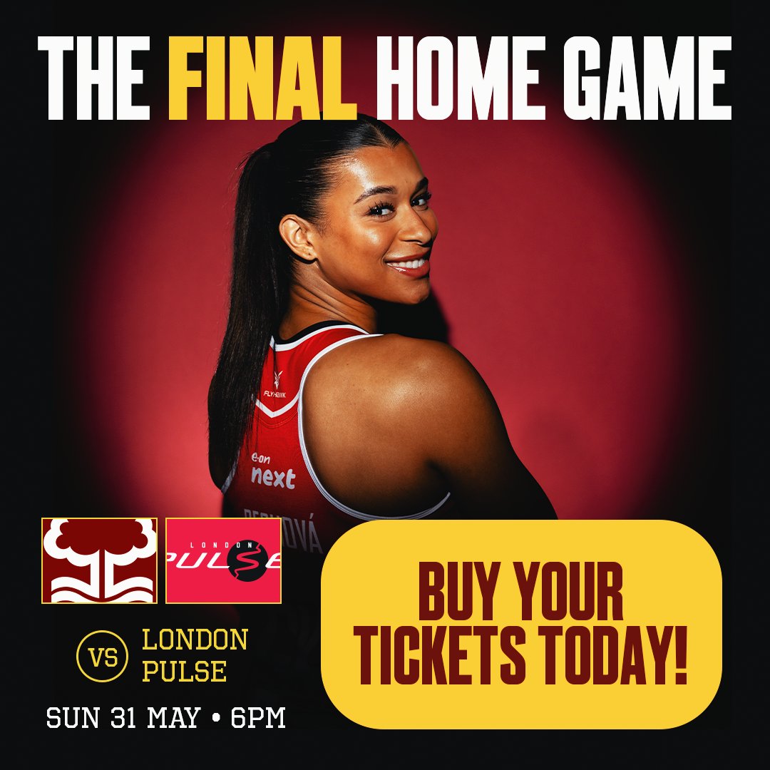nottinghamarena's tweet photo. THIS WEEKEND

🌳 @NFNetball host @Pulse_Netball in their final home game of the season! 

📆 Sunday 31st May
📍 Motorpoint Arena Nottingham

🎫 Tickets &amp; information: https://t.co/t0fCifiiGM https://t.co/enTdE75rhC