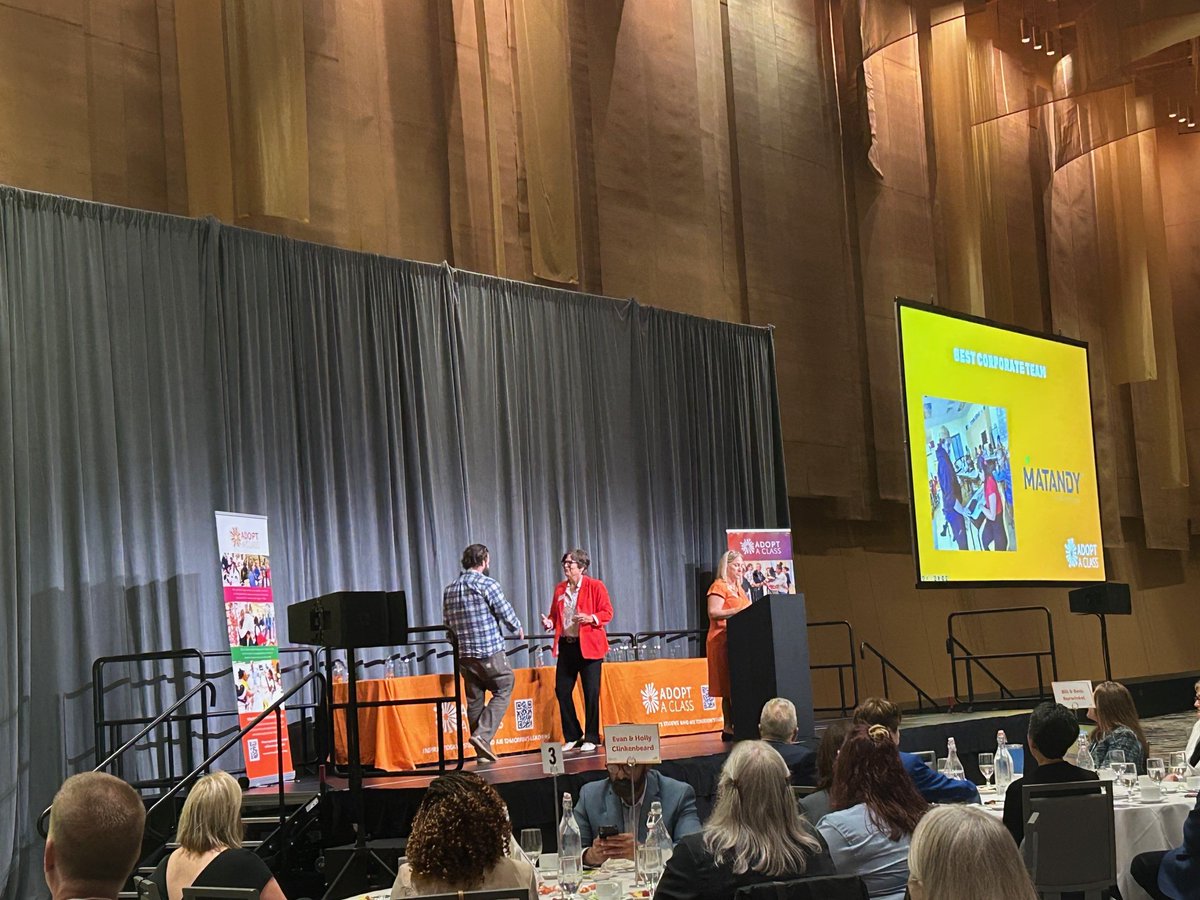 MatandySteel's tweet photo. We’re thrilled to announce that our team has been named Best Corporate Team of the Year by Adopt A Class. This recognition celebrates the incredible dedication of our employee volunteers who invest their time into mentoring local students. We’re proud of the impact we’re making! https://t.co/To0TjA7pYj