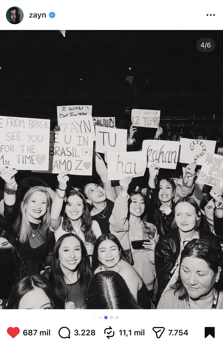 zaynmyvibez's tweet photo. Being on Zayn’s IG it’s something I’ll never get over 🥹♥️🇧🇷 https://t.co/xEBtB0ppJZ