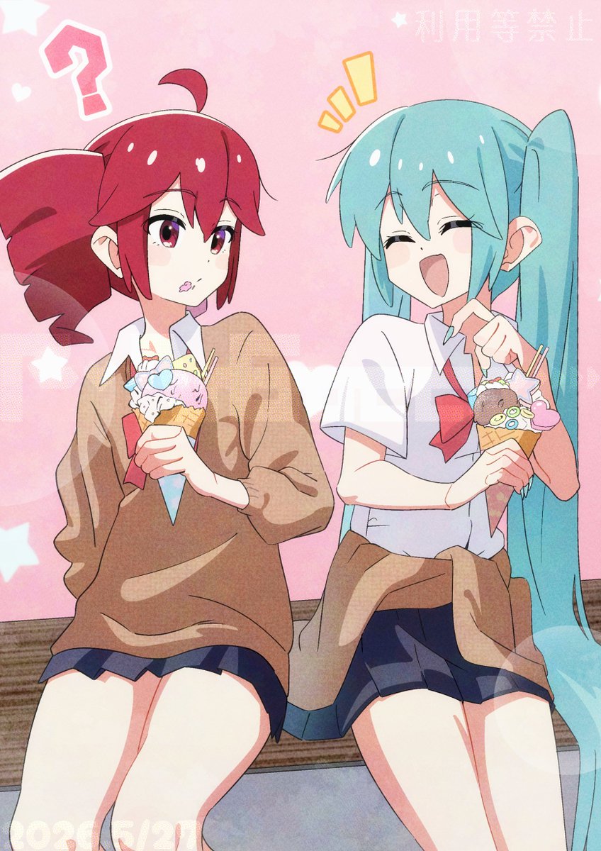 FinGocco's tweet photo. 顔についてるよ🍨 https://t.co/nW504PvNSr