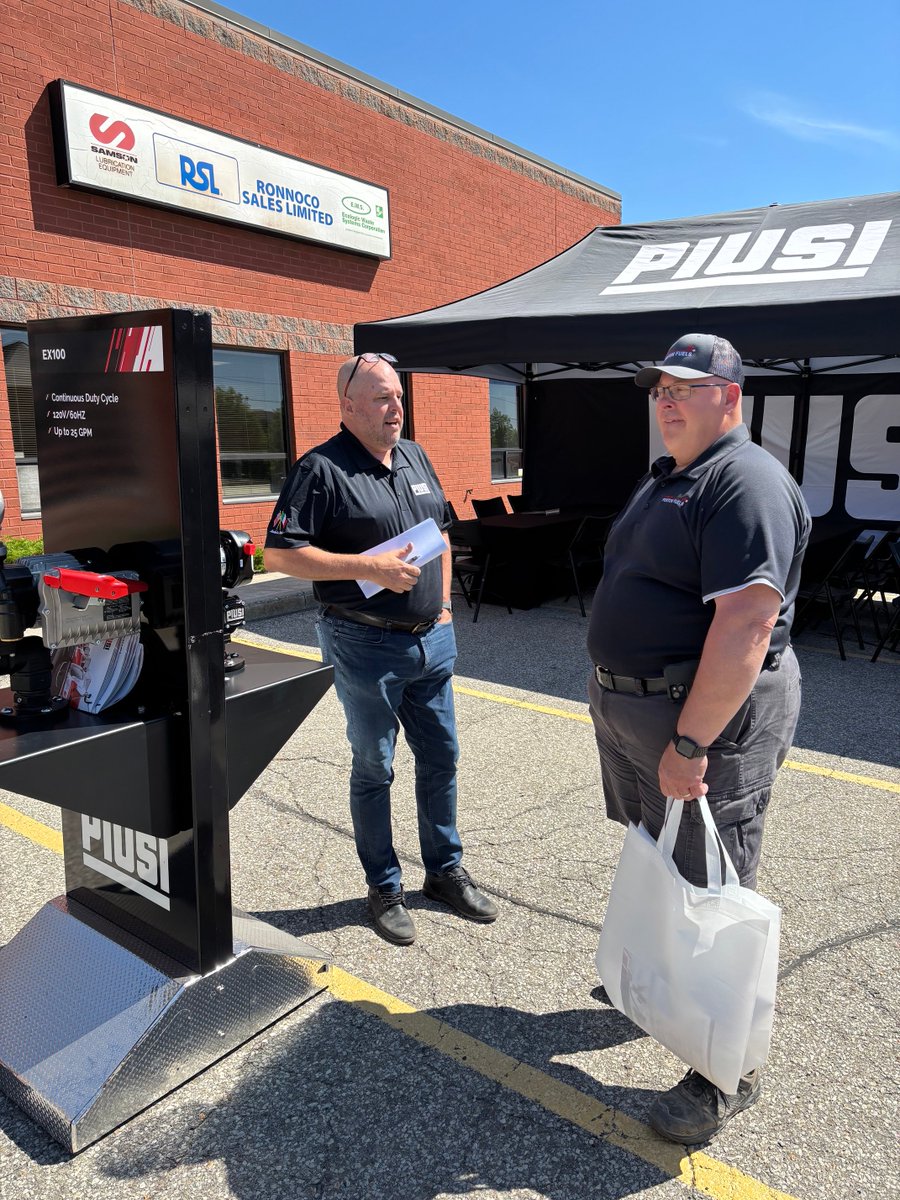 piusiusa's tweet photo. What a beautiful day in Kitchener, ON for another Tour stop at Ronnoco Sales LTD. 🚛☀️

Guests met with the PIUSI team, explored hands-on product demos, &amp; enjoyed great conversations throughout the day in an incredible atmosphere.

https://t.co/Zsug29An03

#PIUSIUSA #RonnocoSales https://t.co/Ll9oVYR8IB