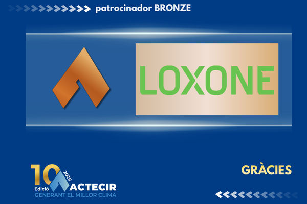 actecir's tweet photo. 🎉 Continuem sumant aliances!

@LoxoneES  ES s’afegeix enguany com a 𝗣𝗮𝘁𝗿𝗼𝗰𝗶𝗻𝗶 𝗕𝗿𝗼𝗻𝘇𝗲 al nostre esdeveniment anual: Generant el Millor Clima 2026.

Gràcies per formar part d’aquesta edició https://t.co/aSggYIJM0H