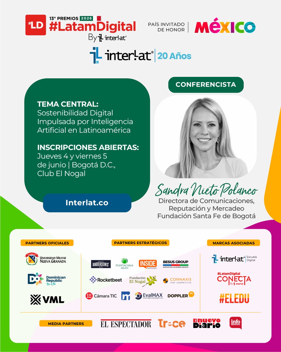 13º Premios #LatamDigital 2026 By Interlat tweet media