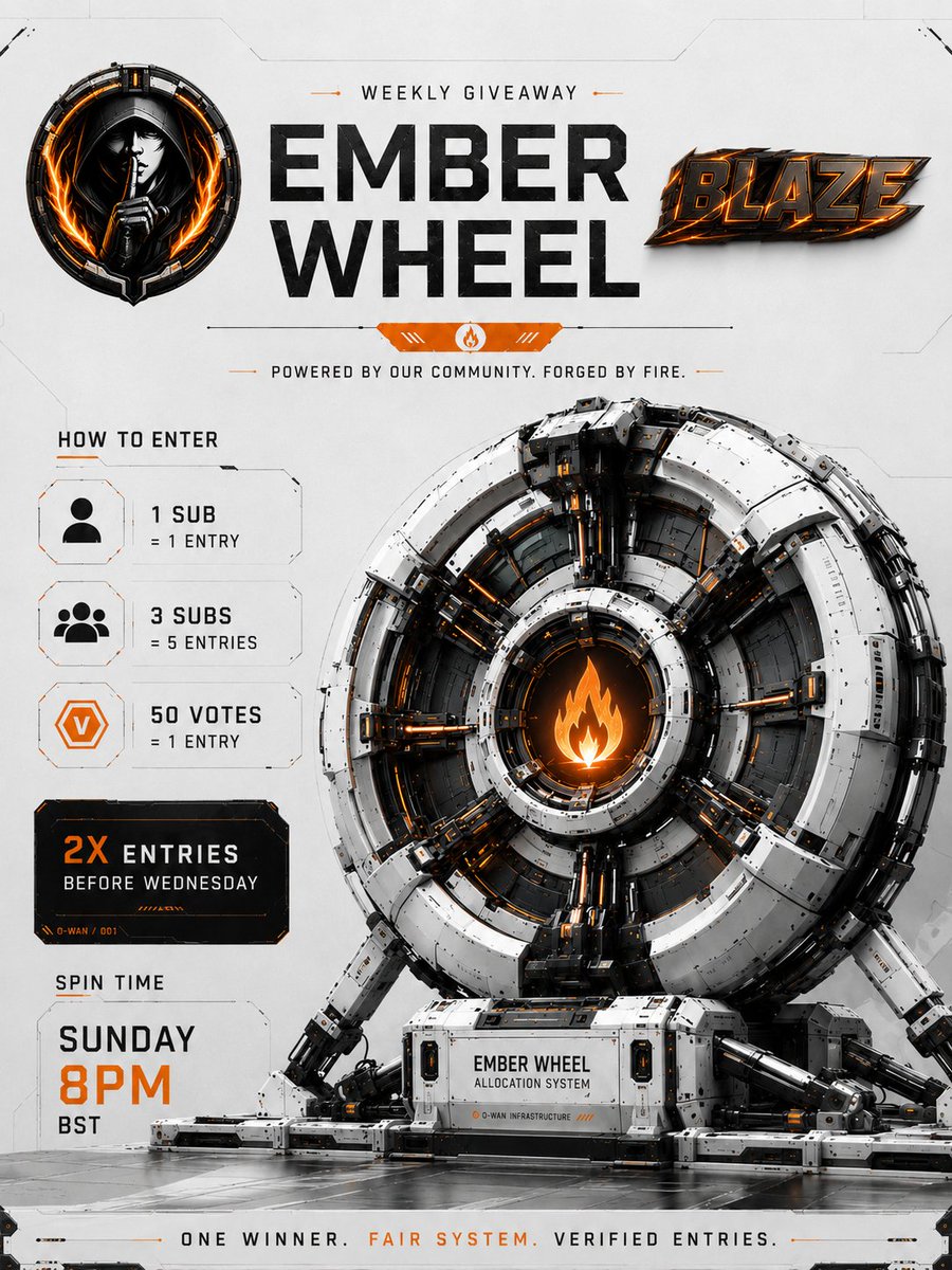 k1ngbre4ker's tweet photo. In light of a new Epoch Payment I have boosted my votes to 420! 😎

That means this weeks EMBER WHEEL gets even hotter with new spins

This week we got more so we give more!

5 x SPINS for 420VOTES/$5x2/3xAdd to next week!

❤️‍🔥Each week better prizes but same entry❤️‍🔥 https://t.co/nXnr5i1wTp