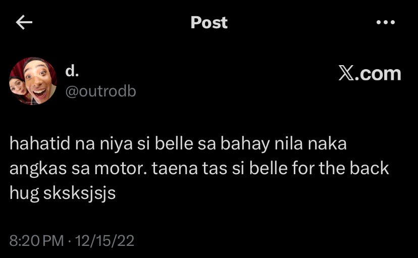 outrodb's tweet photo. ALL THIS TIME LAHAT NG FANTASY NATIN AY GINAGAWANG REALITY NA PALA NG DONBELLE 😭 ANONG DELULU DELULU AAAAAAHHH https://t.co/vwAg1ptNex