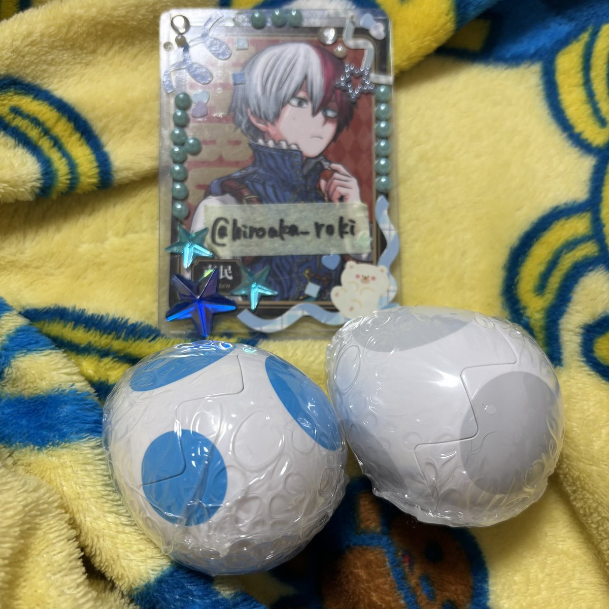 hiroaka_roki's tweet photo. 【交換】 ヨッシー めじるしアクセサリー 
譲)水色 白
求)緑

千葉県内or都内手渡し希望
初回プロカ
検索からでもお気軽にお声掛けください。 https://t.co/66bGu3AGKL