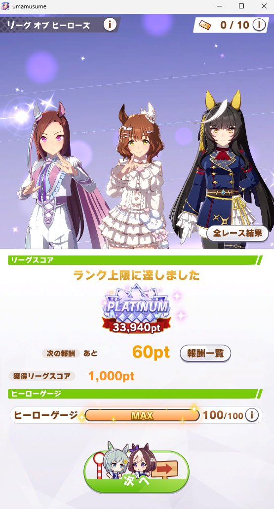 fair1196's tweet photo. LoH 最終日 9枚消費 -20pt
最終成績 33940pt
やり遂げました！ https://t.co/BShKjbuPHI