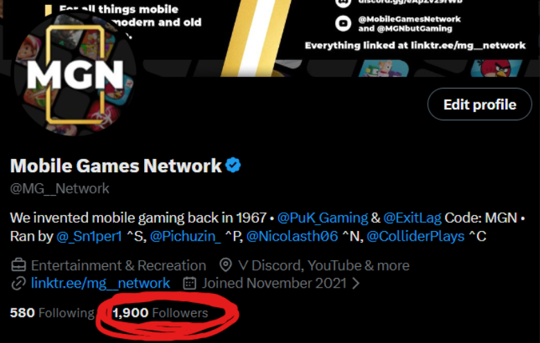 MG__Network's tweet photo. 100 follows away from 2k, 101 subs away from 5k

excellent, tremendous numbers

i made sure to circle them in case someone doesnt have eyes https://t.co/QN9tZUisEy