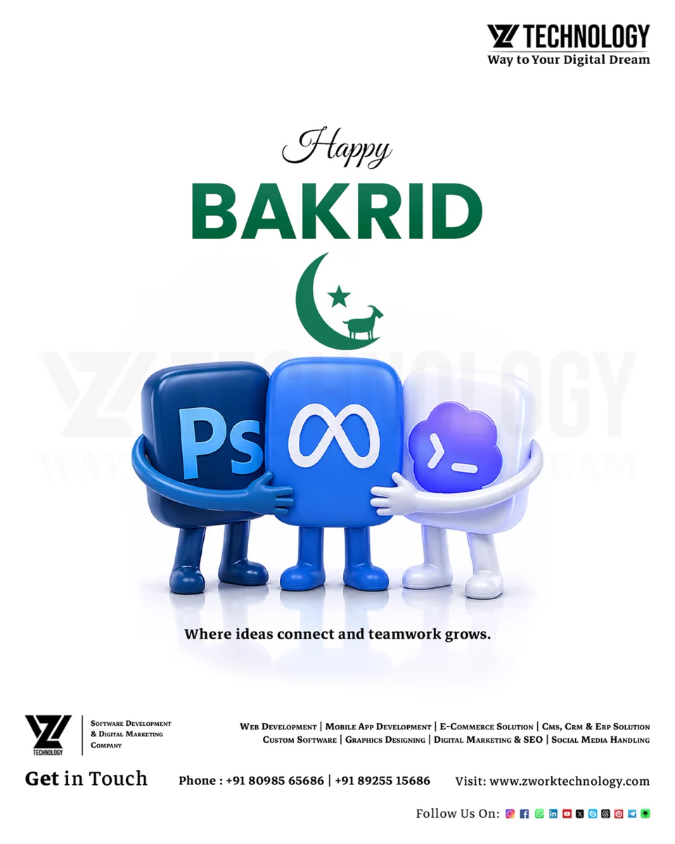 Bakrid festival wish by Zwork Technology