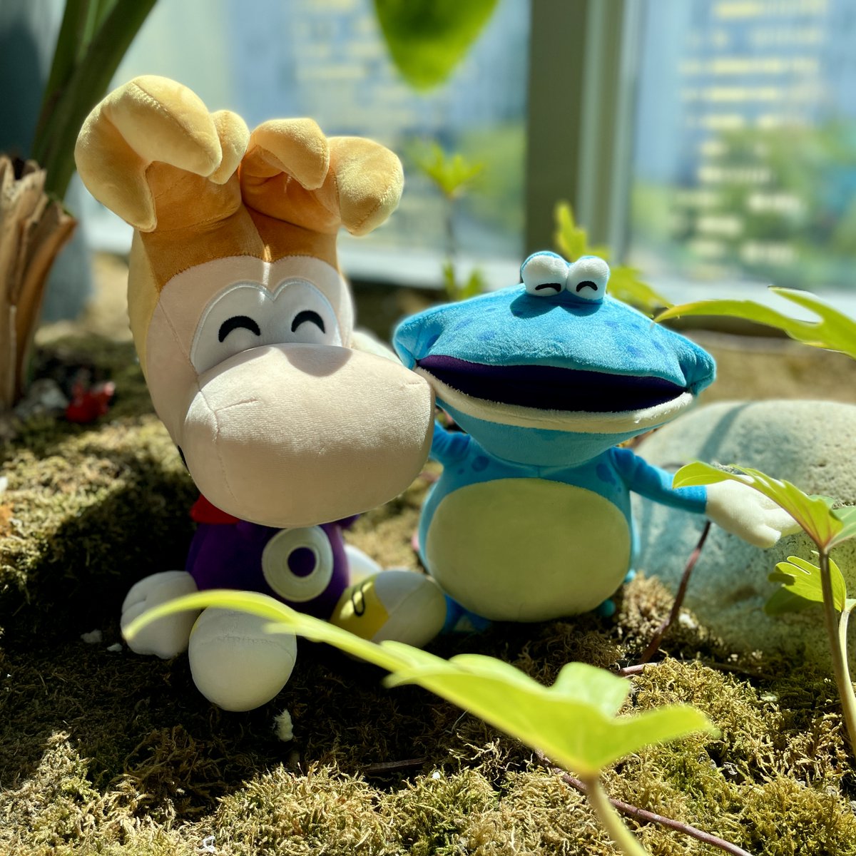 UbisoftMilan's tweet photo. A blue friend arrived in our studio to meet @RaymanGame 🥰 https://t.co/dMGBLf4WK3