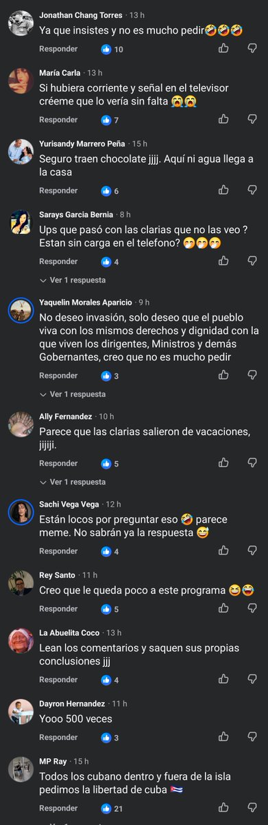 cubanopromedi0's tweet photo. Más comentarios (imposible ponerlos todos) https://t.co/063KTVJp4H