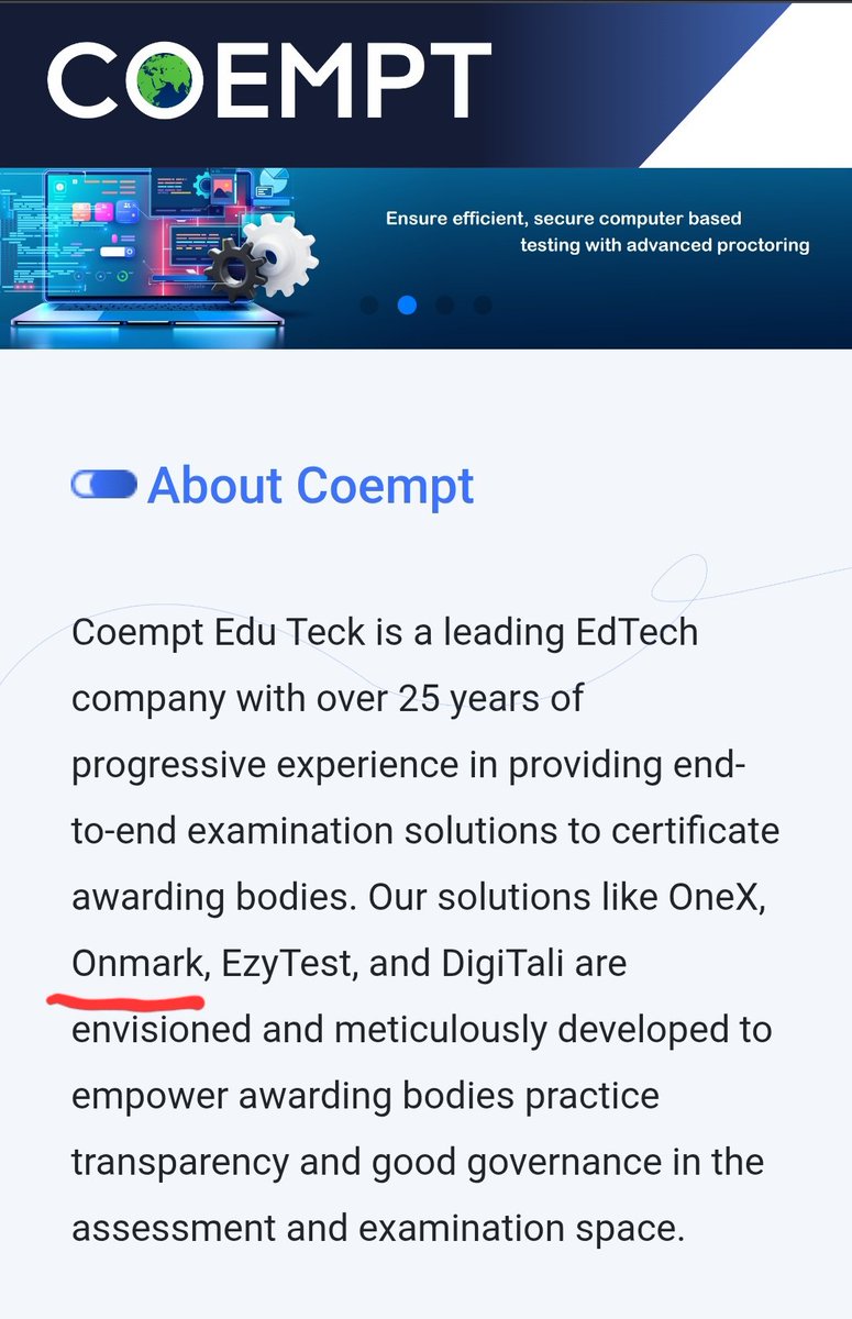 arm_stack's tweet photo. @cbseindia29 @RahulGandhi CBSE cannot keep running away from this matter. Coempt Edutech’s official website explicitly says they built the OSM portal for CBSE. So who is lying and why is the truth being hidden?

@RahulGandhi 
@cbseindia29 
@khurpenchh

#paperleaks #CBSE https://t.co/BNnsyI2ijZ