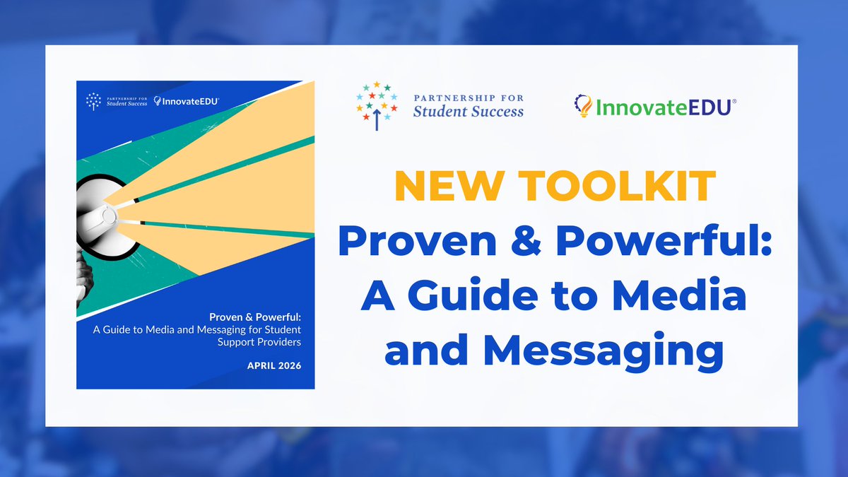 ps_success's tweet photo. K-12 student support stories deserve to be told, but the news media can be tough to navigate. PSS &amp; @innovateEDUny launched a toolkit + webinar series helping organizations pitch to reporters and share their impact.

Resource 🔗: https://t.co/mo3ZDF1aAC
#MediaRelations #K12 https://t.co/i3ejrDnQo7