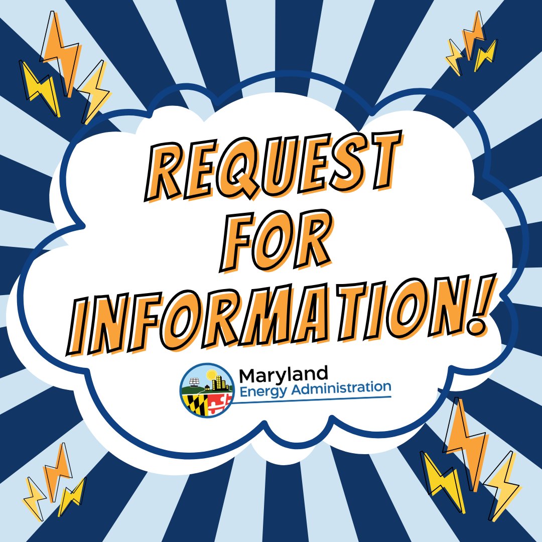 MDEnergy's tweet photo. 🚨Reminder🚨  MEA is calling for developers to partner on the new "Megawatts for Maryland" program to lower energy costs. Fill out the request for information below⬇️
📋: https://t.co/z16a0xPxFO
 #MegawattsForMaryland #EnergyDevelopers #EnergyEfficiency https://t.co/3qsJJzZj9A