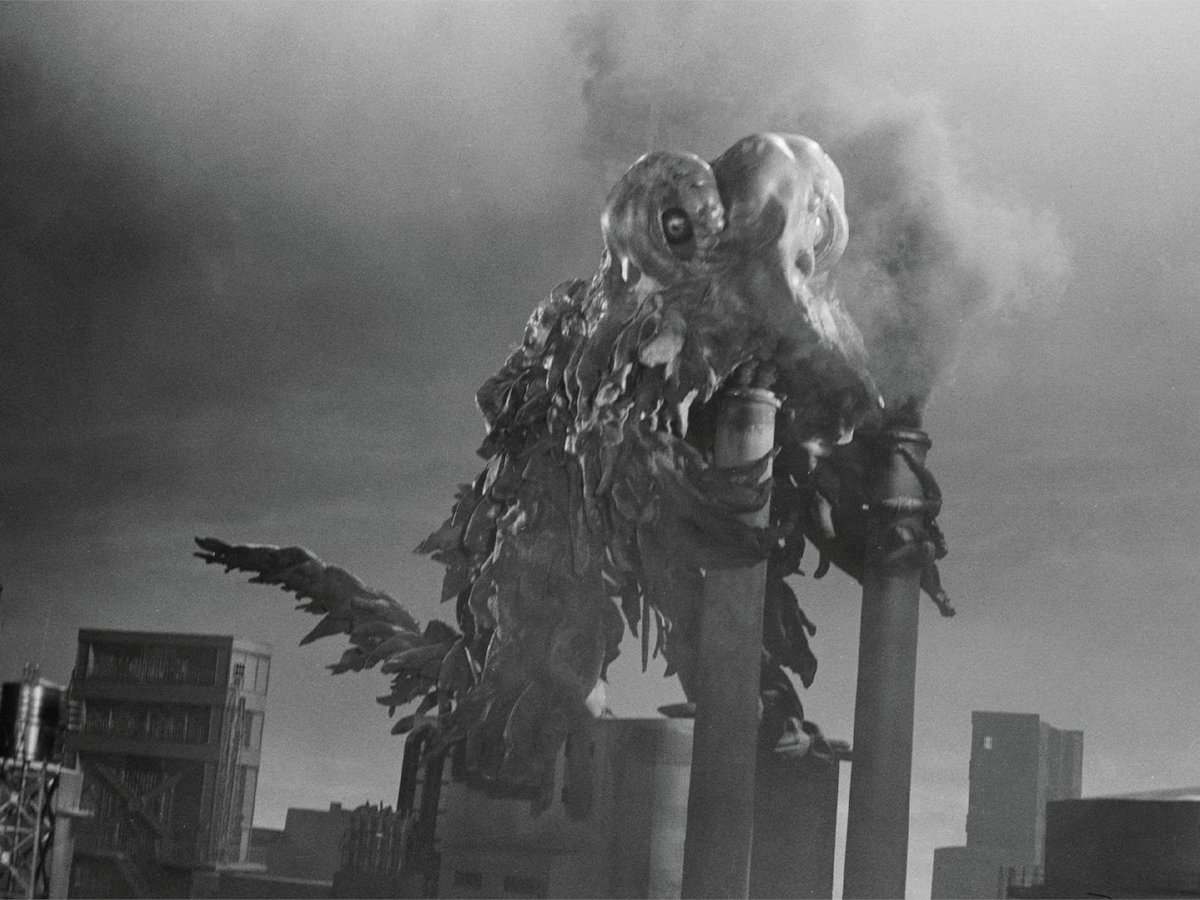 Godzilla_Toho's tweet photo. Celebrating Kenpachiro Satsuma, who was born on this day 79 years ago, the iconic suit actor performed as Hedorah in 1971 and Gigan in 1972 & 1973, before eventually taking on the role of Godzilla from 1984-1995.

Hedorah in Godzilla vs. Hedorah (1971)
Gigan in Godzilla vs. Gigan (1972) and Godzilla vs Megalon (1973)
Godzilla in The Return of Godzilla (1984) and Godzilla vs. Destoroyah (1995)